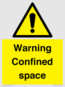 Warning Confined space